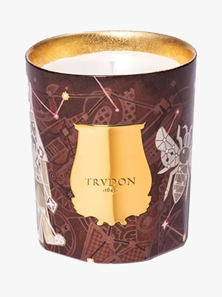 Trudon Libra Scented Candle brown candle vessel on light gray background